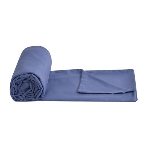TIB Glace Cotton Plain Duvet Cover King Size | Blanket Cover Double Bed | Quilt Cover Double Bed with Zipper 140 GSM, 90x100, Purple - Image 3