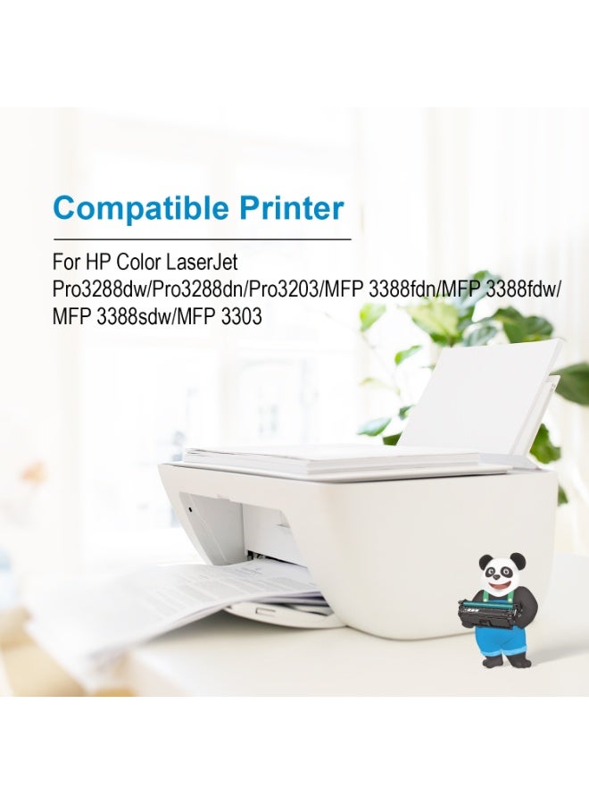 ASTA 222A W2220A W2221A W2222A W2223A With Chip One Set Colorful Toner Cartridge Compatible For HP Color Laser Jet Pro 3288dw 3288dn 3203 MFP 3388fdn 3388fdw 3388sdw 3303 Printer Low Energy Consumption High Efficiency Print Suitable For Hospitals School Wide Range Places Full Colors Printing - Image 3