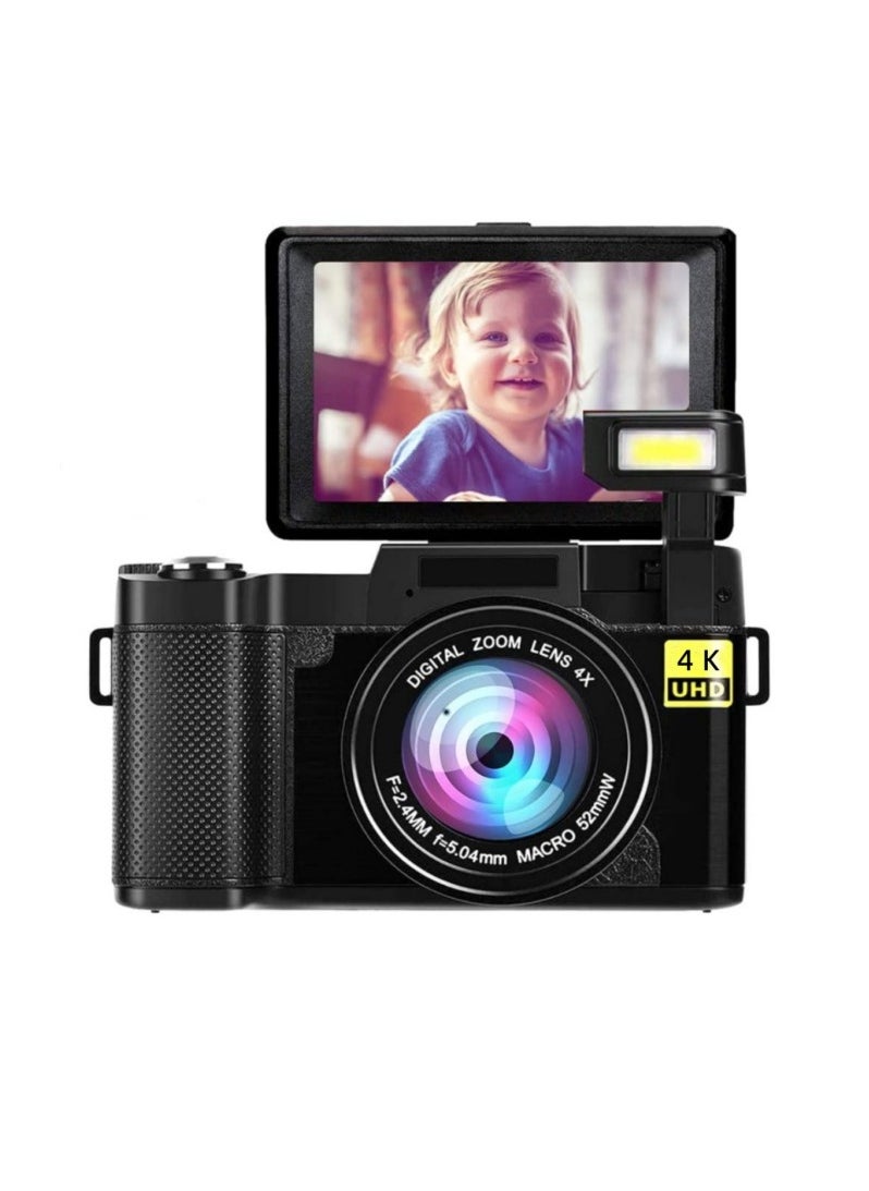 General - 48 million pixel 4K HD smart digital camera anti-shake smiley face shooting beauty HD camera - Image 1