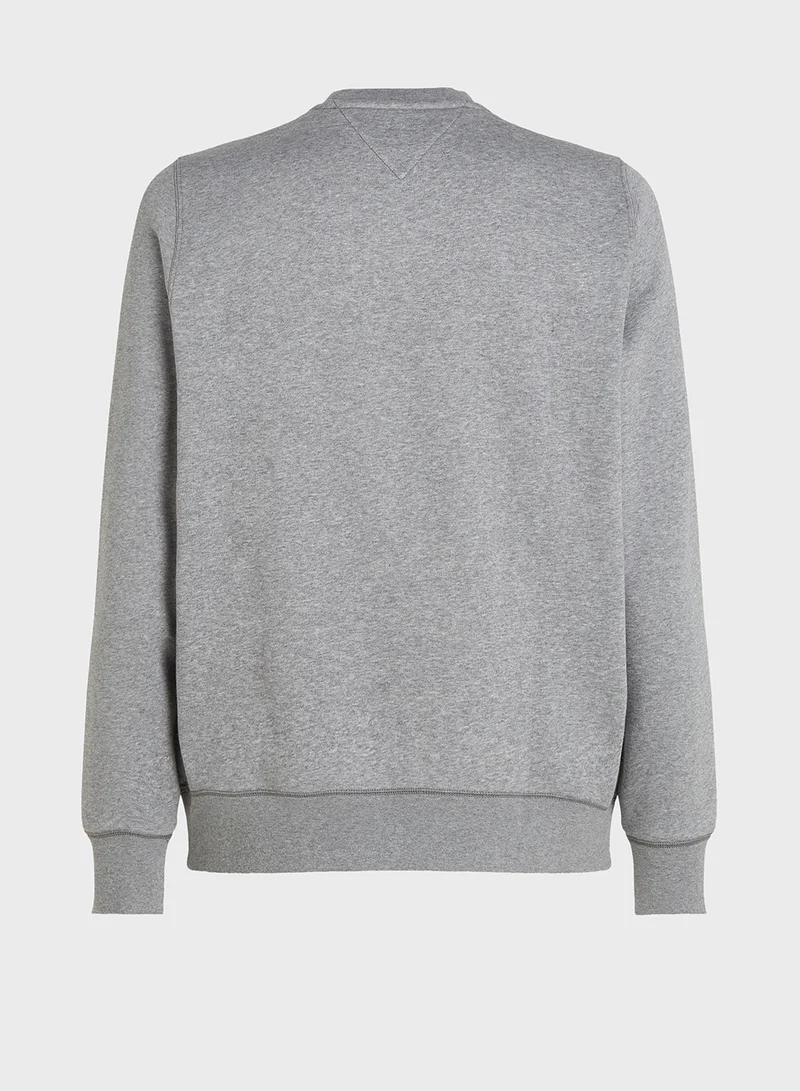 تومي هيلفيغر Logo Crew Neck Sweatshirt