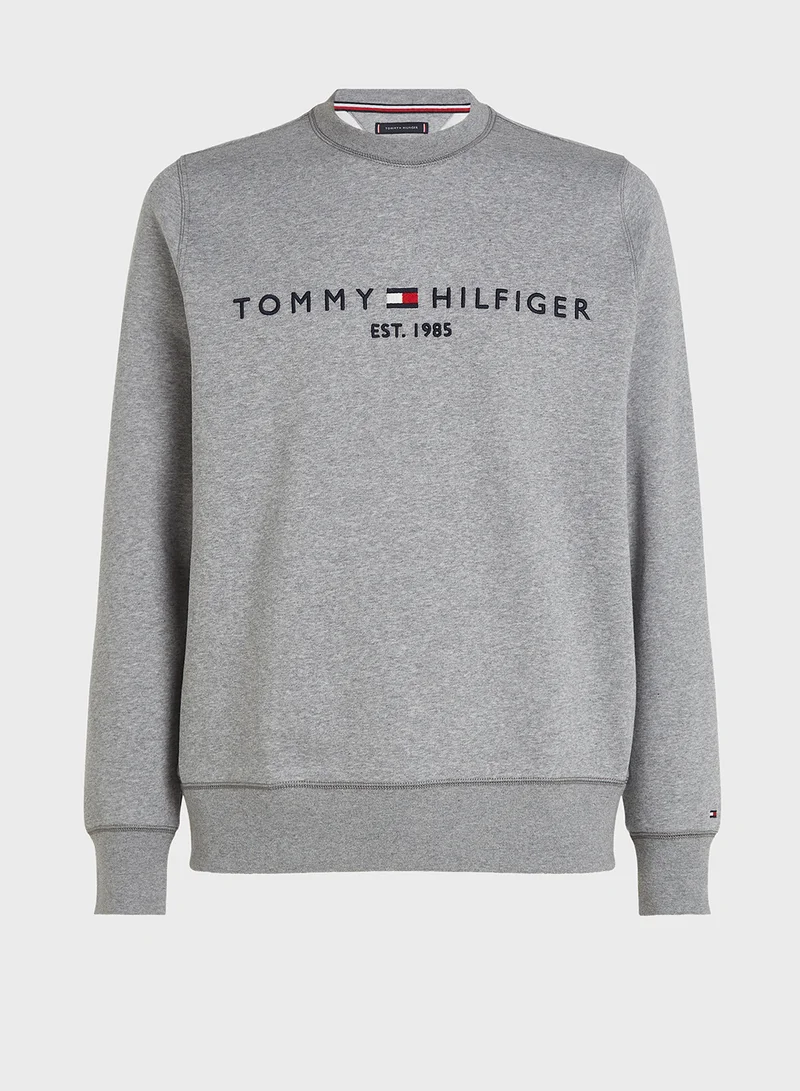 تومي هيلفيغر Logo Crew Neck Sweatshirt