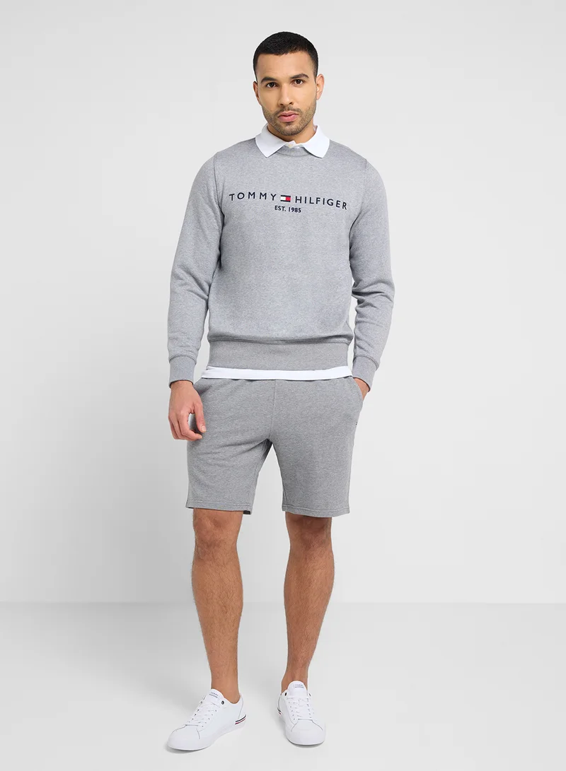 تومي هيلفيغر Logo Crew Neck Sweatshirt