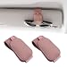 Yuoyar 2 Packs Magnetic Sunglass Holder for Car Visor Pink - Image 2