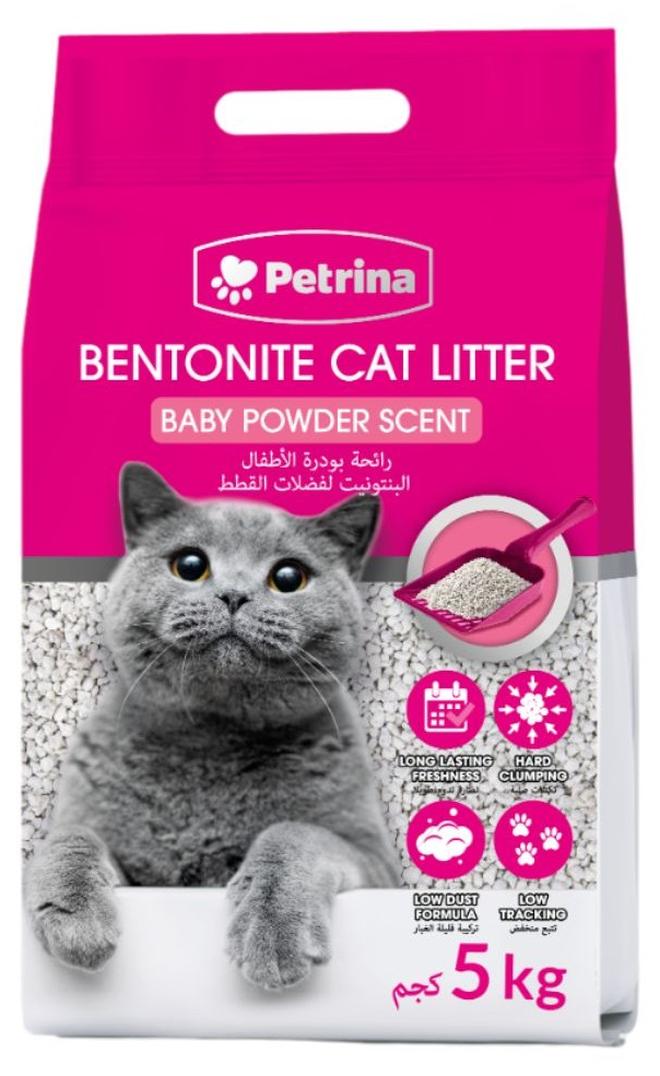 Petrina رمل قطط برائحة بودرة الأطفال