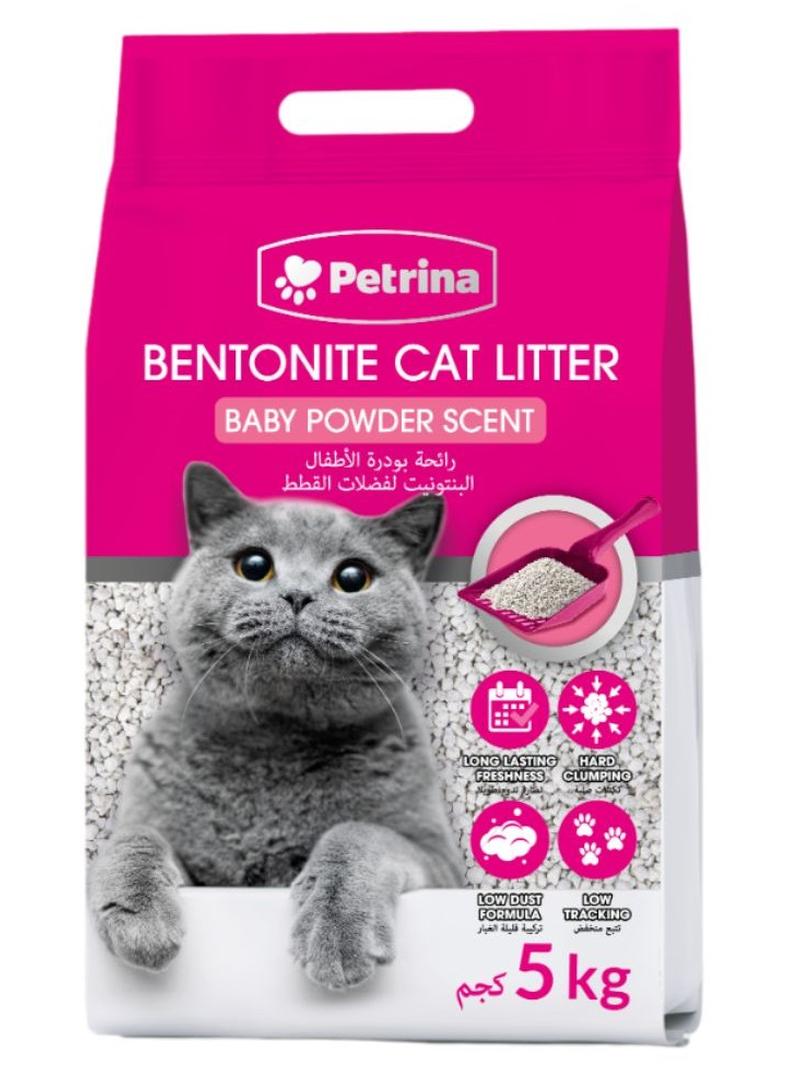 Petrina رمل قطط برائحة بودرة الأطفال