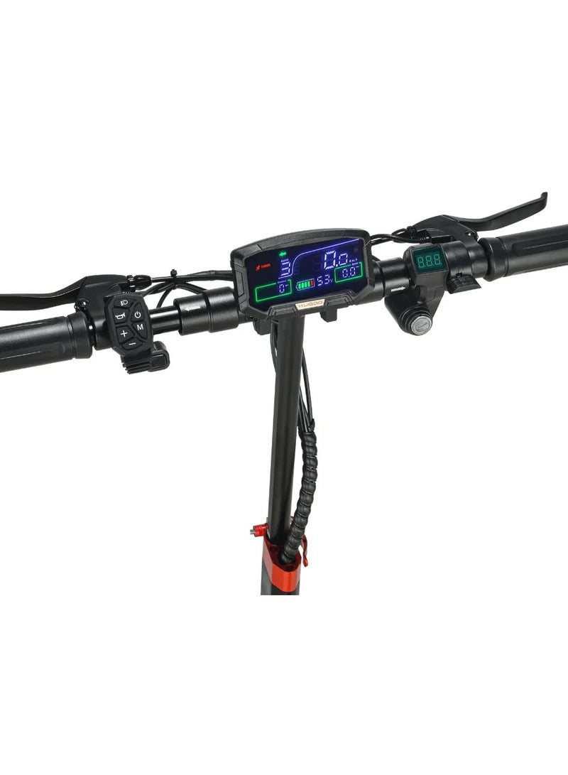 كي يو جي أو أو سكوتر كهربائي قابل للطي D-Max بقوة 2000 واط، سرعة 55 كم/ساعة، بطارية 48 فولت 15 أمبير، إطارات 10 بوصة، فرامل قرصية هيدروليكية، مقعد وشاشة عرض رقمية - Image 2