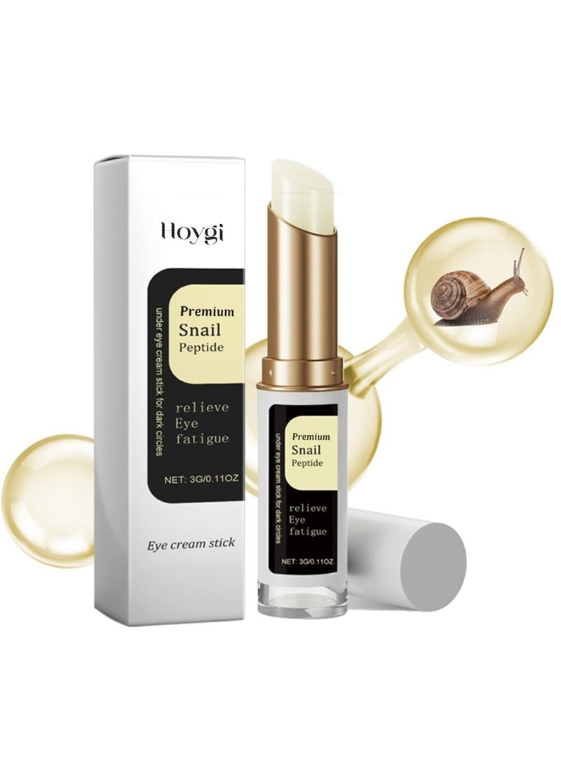 Hoygi - Eye Cream for Dark Circles, Advanced Snail Repair Eye Stick with Snail Mucin, Hydrating Cream for Puffiness and Bags Under Eyes, Reduces Fine Lines and Wrinkles (1pc) - Image 1