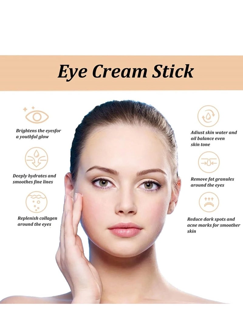 Hoygi - Eye Cream for Dark Circles, Advanced Snail Repair Eye Stick with Snail Mucin, Hydrating Cream for Puffiness and Bags Under Eyes, Reduces Fine Lines and Wrinkles (1pc) - Image 1