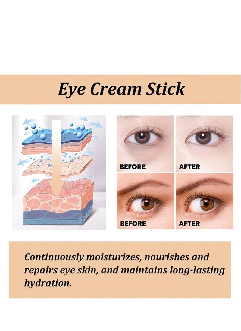 Hoygi - Eye Cream for Dark Circles, Advanced Snail Repair Eye Stick with Snail Mucin, Hydrating Cream for Puffiness and Bags Under Eyes, Reduces Fine Lines and Wrinkles (1pc) - Image 1