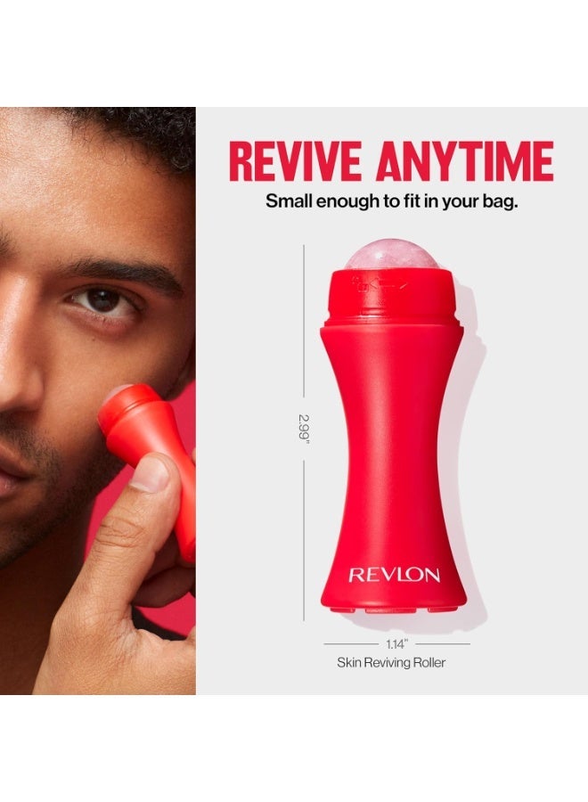 Revlon Pink Quartz Skin Renewal Roller – Small, Reusable – Brighten & Refresh Face - Image 4