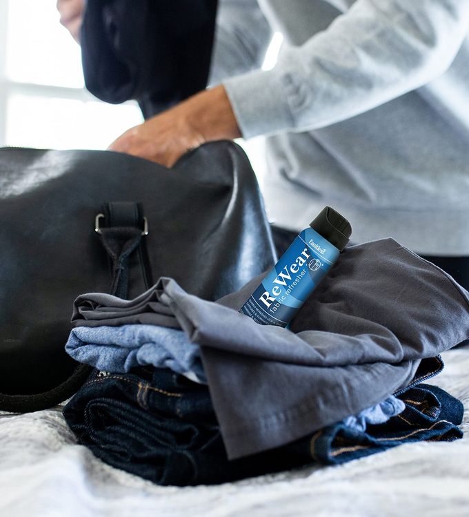 Faultless Rewear Dry Wash Spray For Clothing  Wrinkle Remover, Fabric Refresher Spray, Captures Odors  Like Dry Shampoo For Clothes: Fresh Look W/Out Laundry, 3Oz (Mini 3 Pack) - Image 3