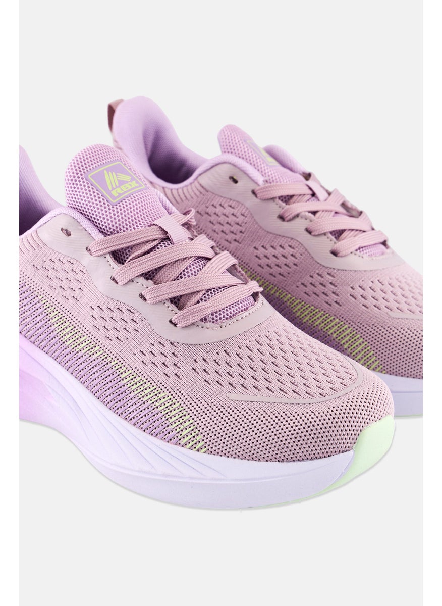 RBX Women Lace Up Outdoor Shoes, Purple  - Image 3