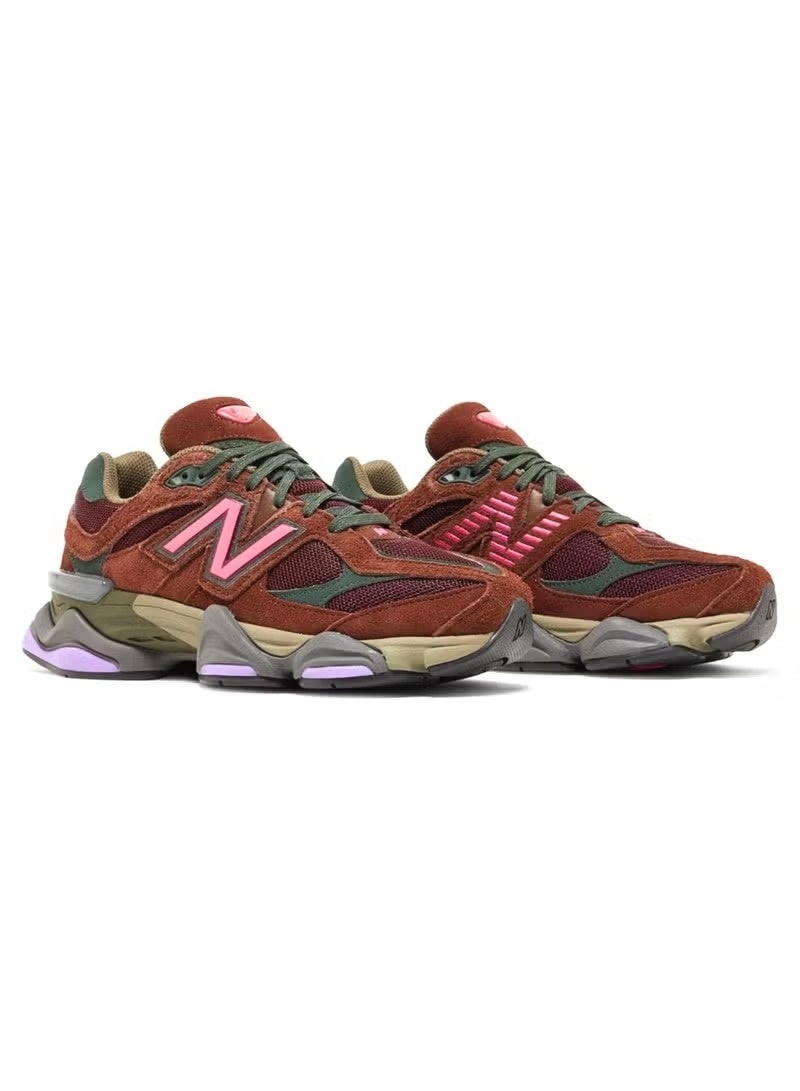 نيو بالانس حذاء نيو بالانس 9060 – وردي عنابي | أحذية لايف ستايل للجنسين بجزء علوي من الجلد المدبوغ والشبك - Image 2