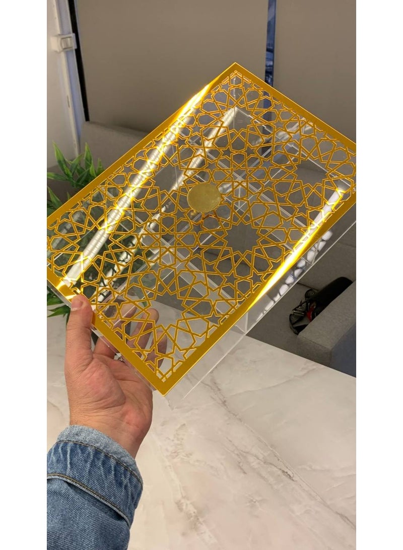 البوكس مقسم 6خانه + غطا اربيسك كحك و تسالى و البسكويت