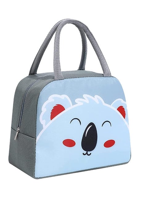 حقيبة غداء مطبوعة على شكل حيوانات كرتونية معزولة ومحمولة باندا