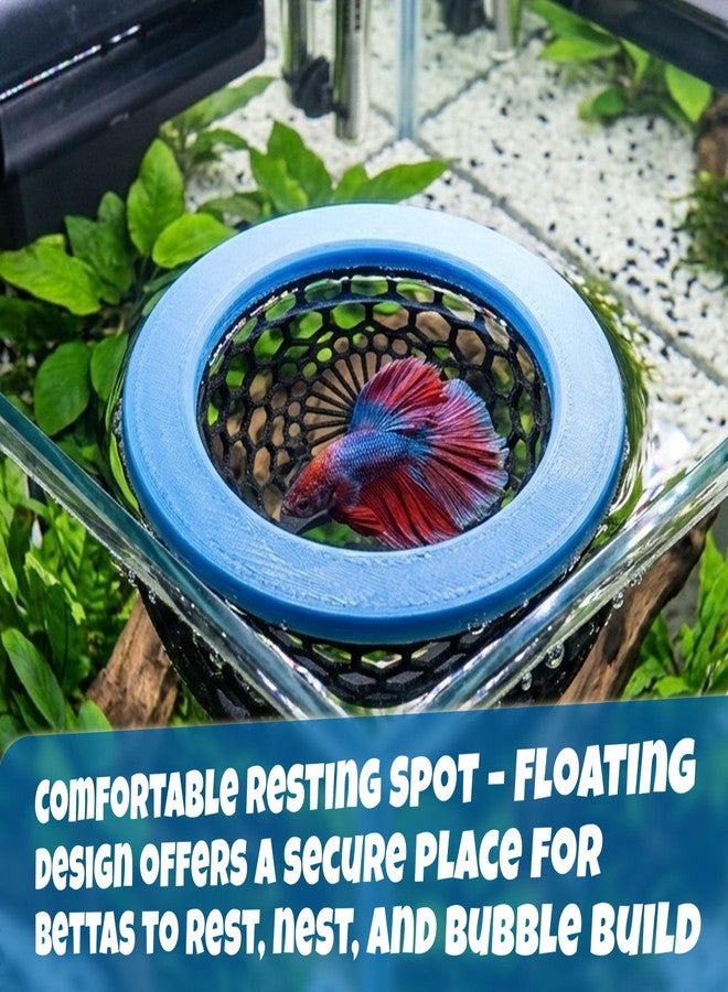 Formit Crafts Floating Betta Hide & Shrimp Cave - Aquarium Resting Hammock & Decorative Shelter, Feeding Ring & Safe Resting Shelter for Betta, Shrimp & Small Fish - Eco‑Safe - Image 5