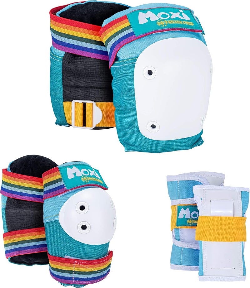 187 Killer Pads Moxi Skate Knee Pads, Elbow Pads, and Wrist Guards - Six Piece Pad Set - Image 1