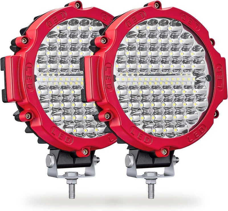 SAN YOUNG Round LED Light Pods - 7 Inch Offroad Fog Lights - Image 1