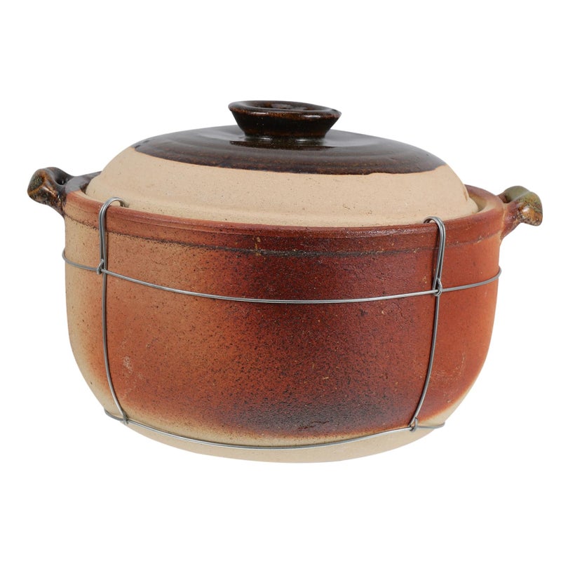 Terracotta Casserole Pot For Slow Cooking Stews And Soups 3 Quart - Image 2