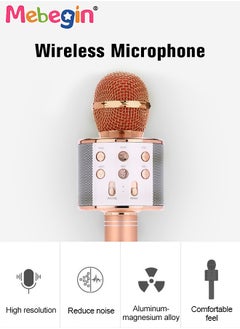 MEBEGIN Toys for Kids Karaoke Microphone for Teen,Portable Bluetooth Wireless Karaoke Machine,Music Toy Party Favor Birthday Gift for Kids Boys Girls  - Image 2
