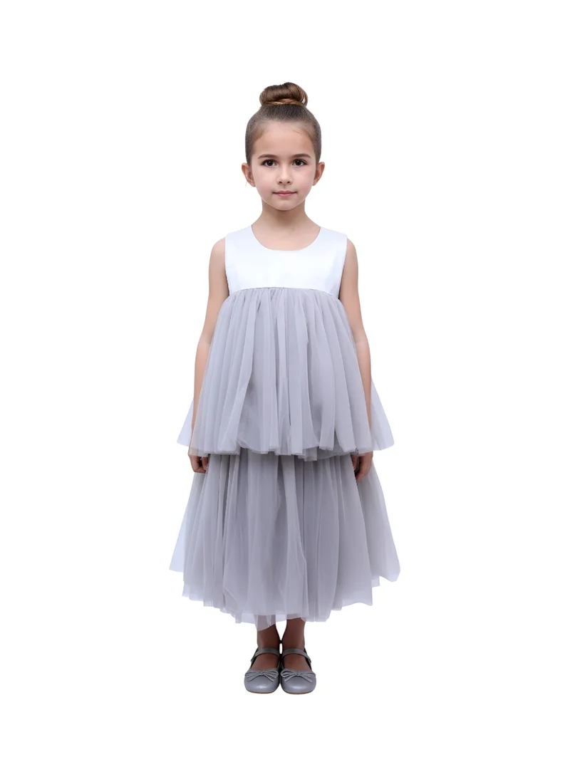 بيداني فستان رمادي كلاسيكي