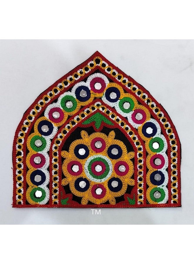 ELEXIQ Embroidered Patch for Making Lehenga,Baby Frocks, Kurtis,Dresses,Clothes,Tops and Tunics Blouse, Saree, Jacket, Jeans Art and Craft Supply (Set of 6) (Design -6) - Image 1
