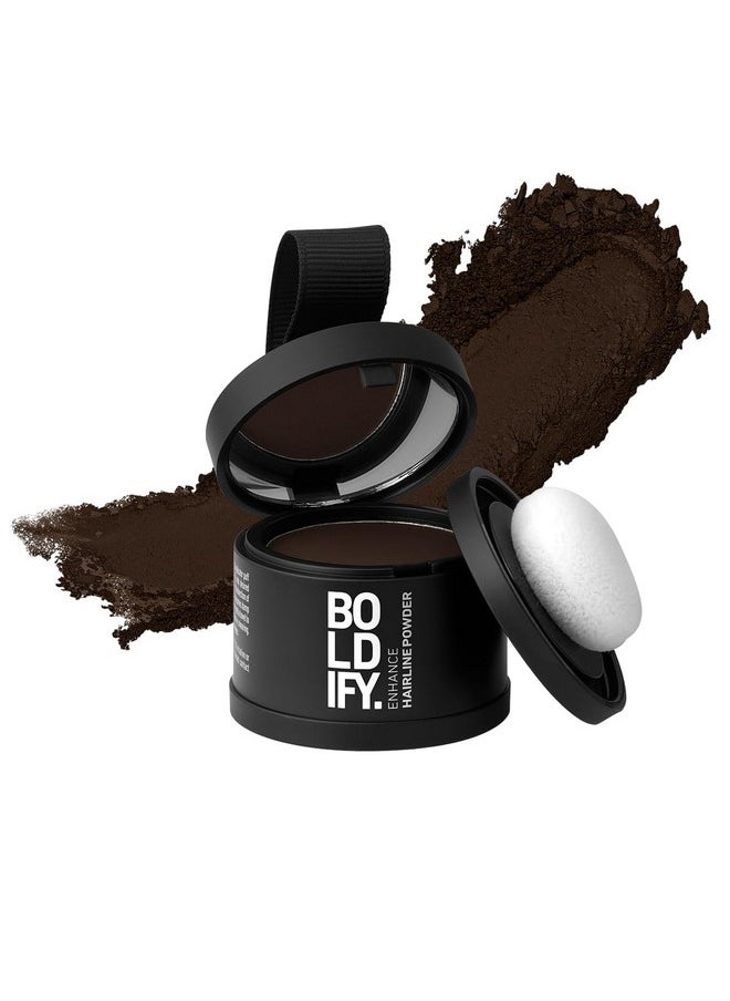 Boldify - BOLDIFY Hairline Powder - Root Touch Up & Hair Loss Cover Up, Instant Gray Coverage 48-Hour Stain-Proof Hair Color Powder for Women & Men, Hair Fibers and Hair Topper Alternative (Dark Brown) - Image 1