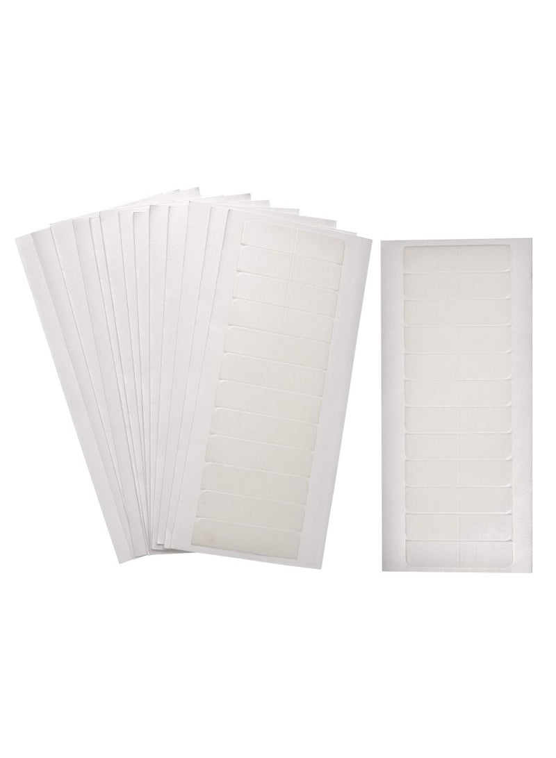 KASTWAVE Hair Extension Tape Labels, 15 Pcs Replacement Tape Adhesive Double Sided Extension Tape for Hair Extension Wig Supplies, (Black, 4 x 0.8 cm) - Image 1