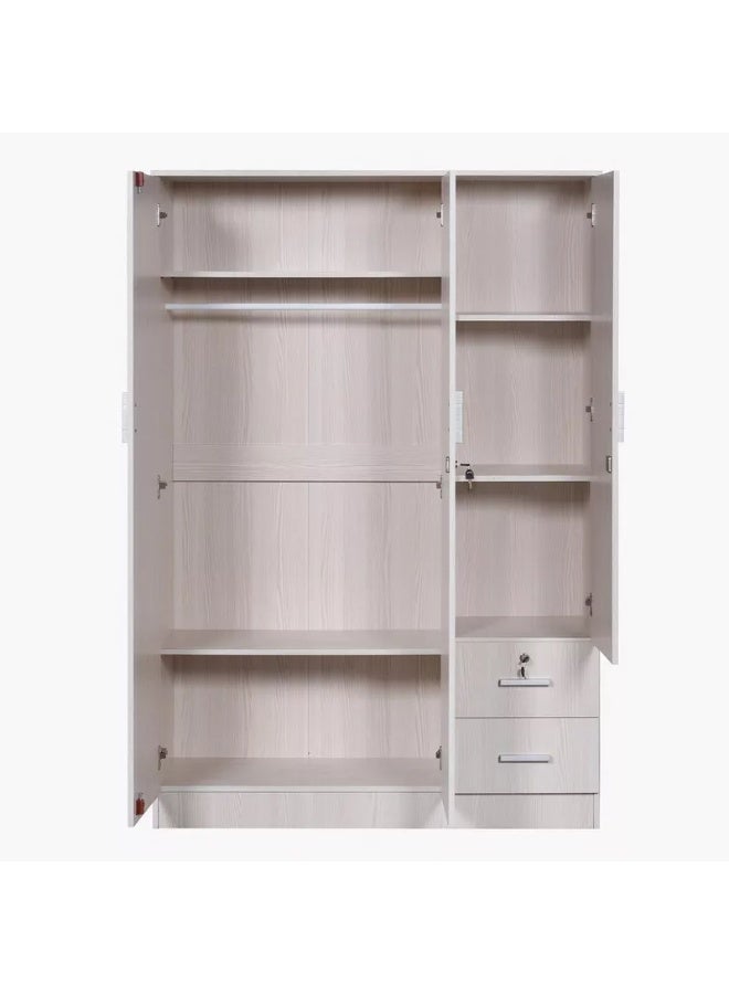 Generic 3-door wardrobe with 2 drawers  - Image 3