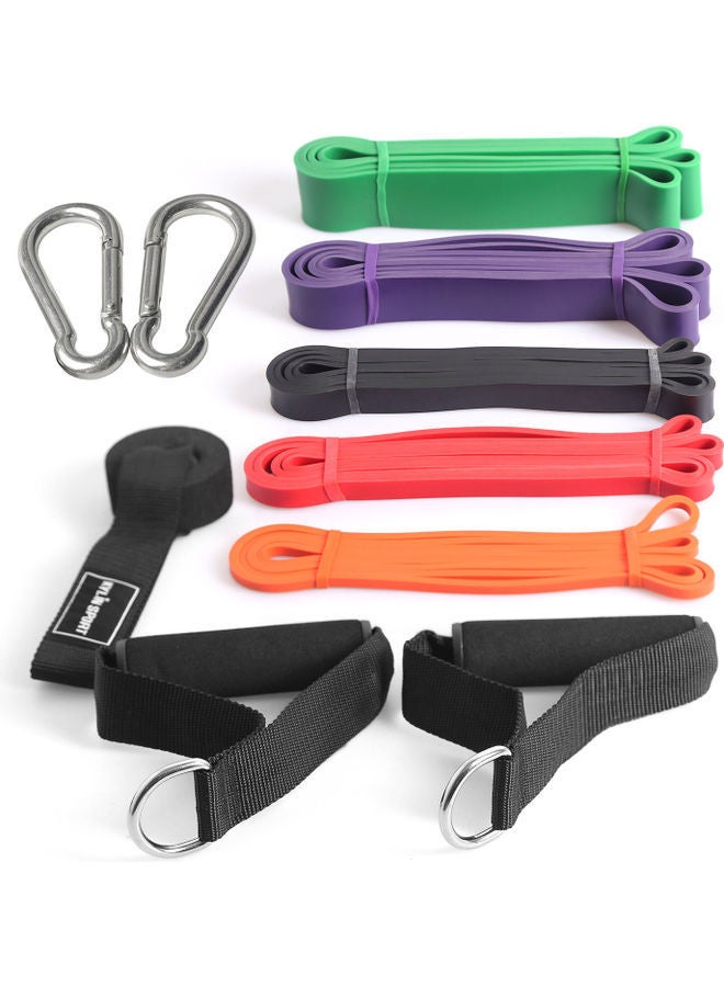 نيبمينينت طقم أشرطة مقاومة حلقية للمساعدة على السحب مكون من 5 قطع - Image 4