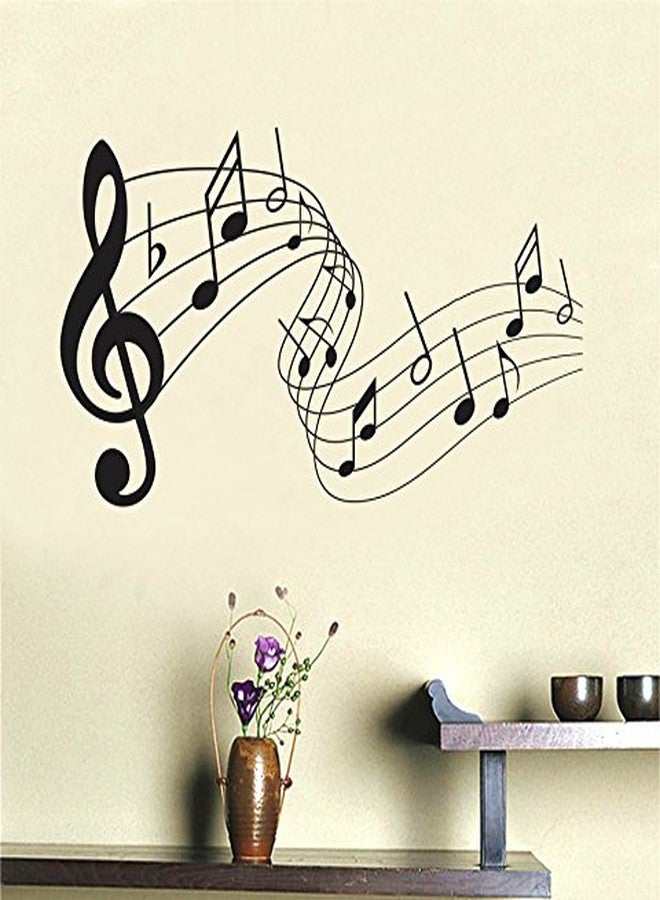 Decals Creation ملصق حائط Decals Creation™، ملصق جداري "نوتات موسيقية"، فن جداري 60 × 48 سم - Image 1