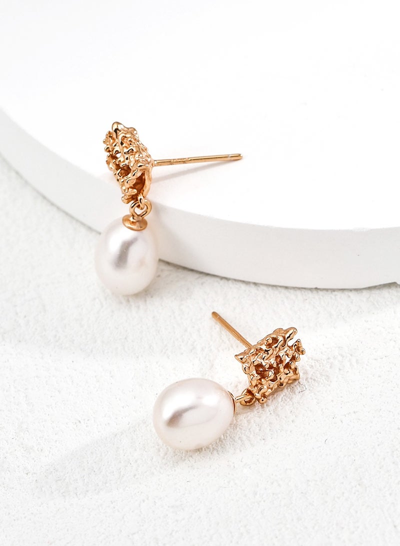 Burch Classic Pearl Stud Earrings for Women - Elegant Everyday Wear for Work u0026 Commute - Image 1