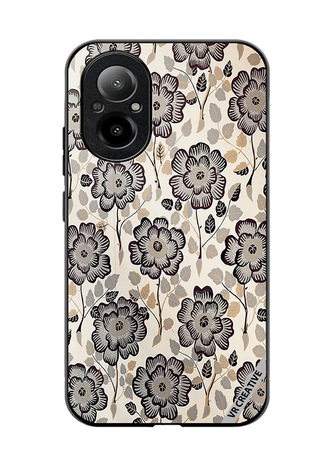 VR CREATIVE Protective Case Cover For Realme C67 4G Floral Design Multicolour - Image 1