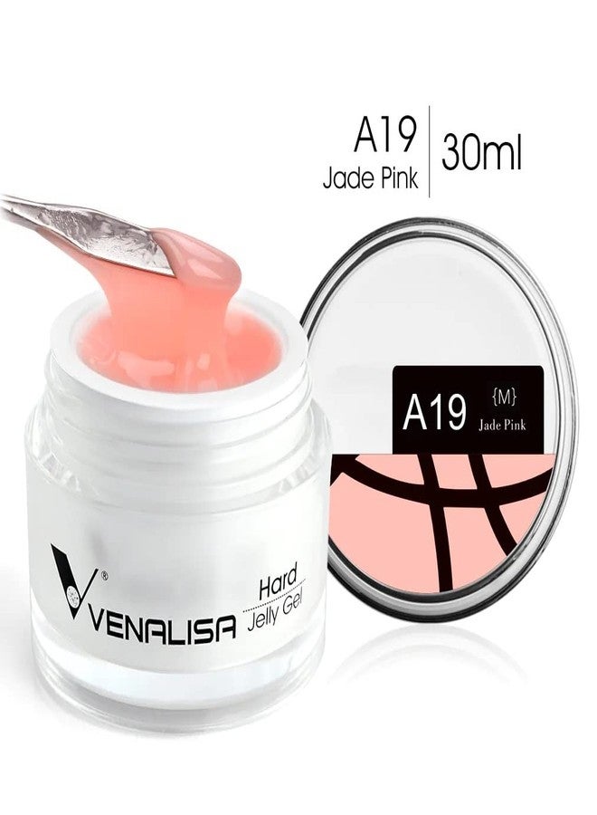 VENALISA Jade Pink Color Builder Gel for Nails Extension-30ml Hard Jelly Gel Strengthen Nail Extension French Nail DIY design (A19) - Image 2