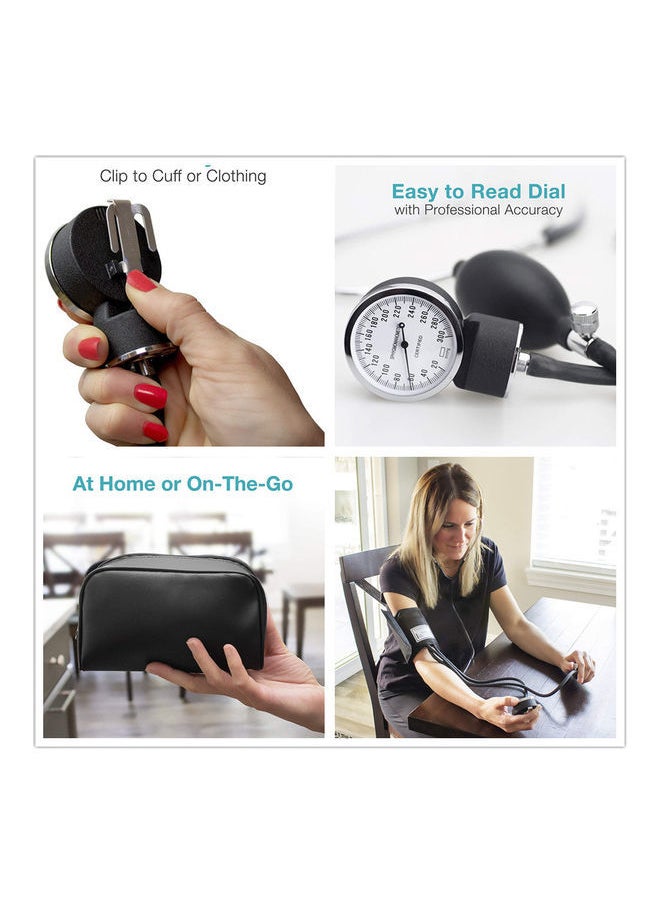 Manual Blood Pressure Monitor With Cuff And Stethoscope Kit
