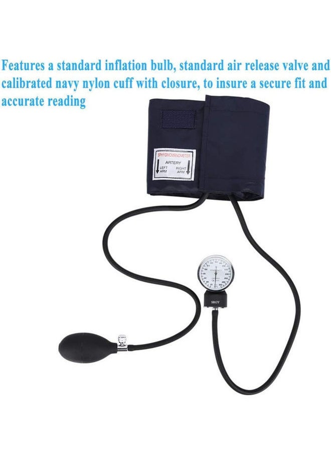 Manual Blood Pressure Monitor With Cuff And Stethoscope Kit