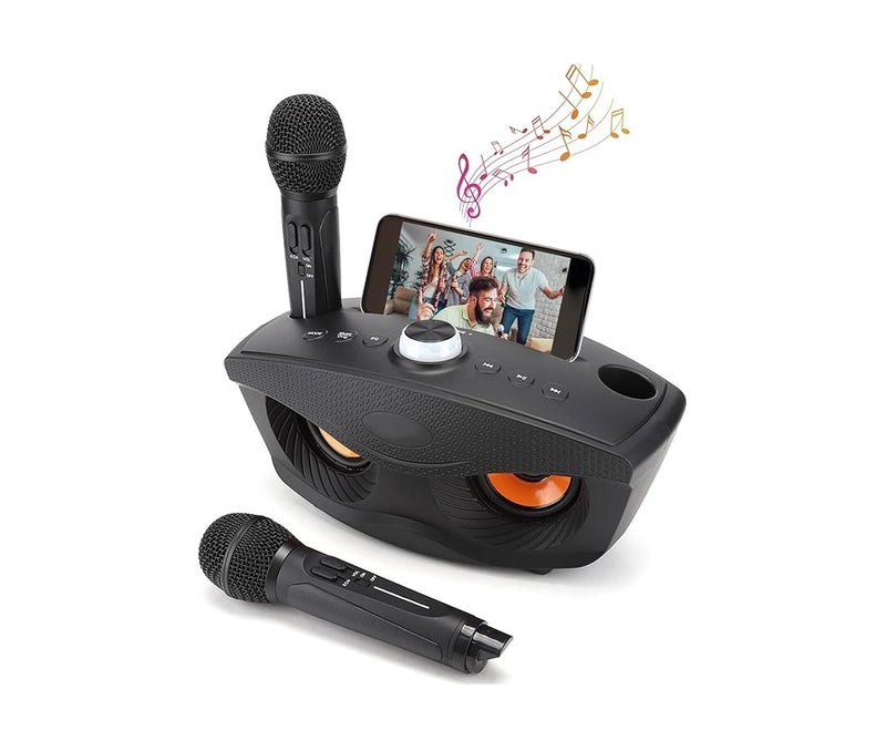 Portable Karaoke Bluetooth Speaker – Dual Microphone Set for Home, Parties & Events - Image 2