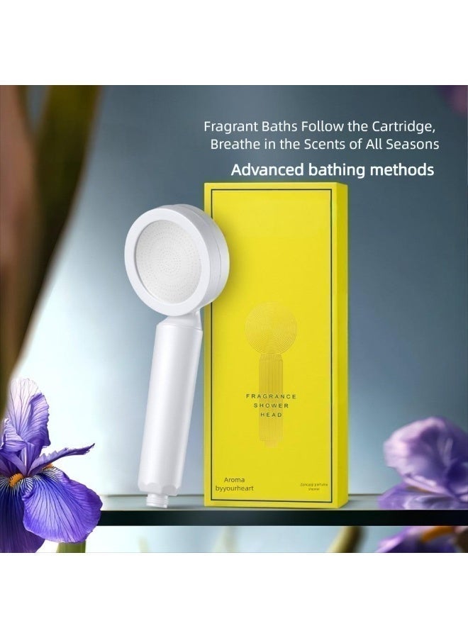 High pressure fragrance Shower Head - Perfume-Grade Scent (Woody Spicy), SPA Luxury Experience, Nourishes Skin & Hair, Long-Lasting Aroma - Image 3