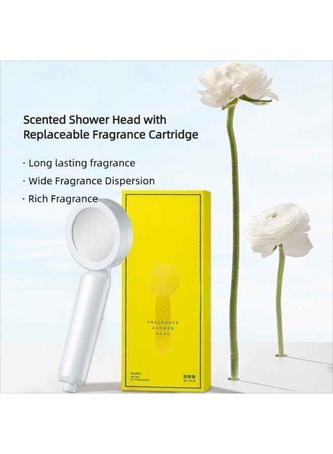 High pressure fragrance Shower Head - Perfume-Grade Scent (Woody Spicy), SPA Luxury Experience, Nourishes Skin & Hair, Long-Lasting Aroma - Image 1