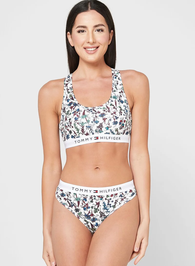 TOMMY HILFIGER Unlined Printed Bralette