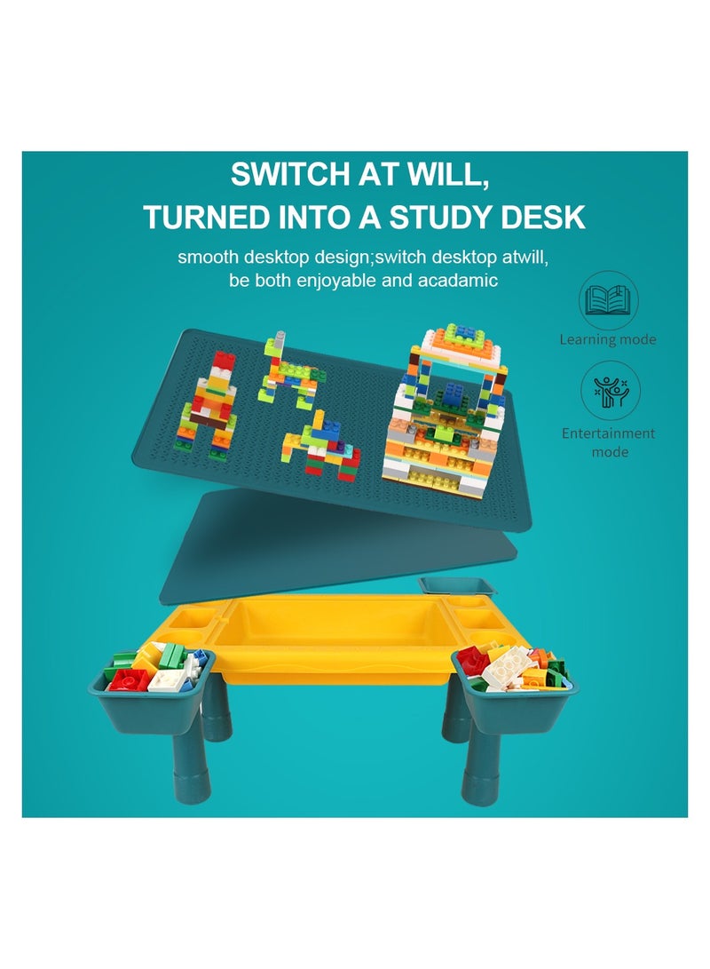 Little Story طاولة أنشطة 4 في 1 مع مقعد - أخضر - Image 2