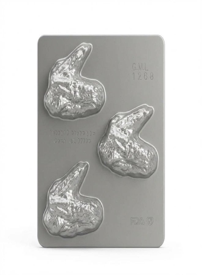 Food Chicken Wing Chocolate Candy Mold 1268, 3 Cavities, Each Piece Approximately 3.4" x 3.8", Makes Approximately 8 Wings per Pound of Chocolate - Image 3