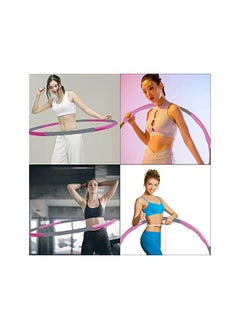 PROMASS Hoola Hoop, Hoola Hoop For Weight Loss Sports, Weighted Soft Hula Hoop, Removable Hula Hoop For Fitness, 8 Removable Hula Hoop Sections  - Image 3