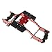 RampCrab Carbon Fiber Chassis Kit for SCX24 7 Angled Skid LCG Chassis Kit for Axial SCX24 C10 JLU Bronco Deadbolt red - Image 4
