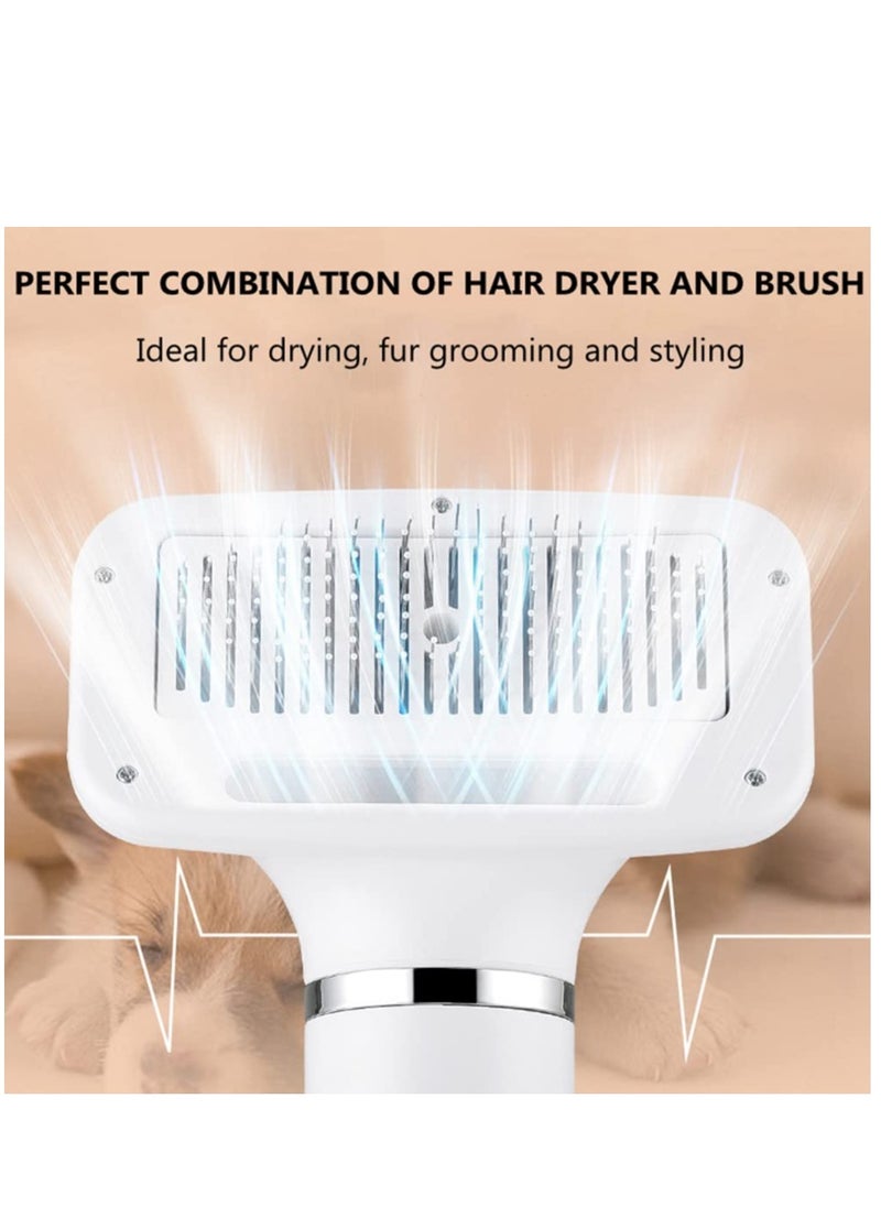 KASTWAVE Pet Hair Dryer Upgraded Pet Hair Dryer with Brush 3 Heat Settings One-Button Hair Removal Portable Quiet Dog Blower Professional Home Grooming Comb for Small Medium Cat Dog  - Image 5
