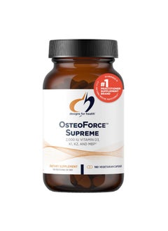 Designs for Health OsteoForce Supreme - Premium Bone Support Supplement with Basic Milk Protein (MBP) - Calcium Malate, Magnesium, Zinc Chelate, 2000 IU Vitamin D, VIT K - Non-GMO (180 Capsules) - pzsku/ZCC2B35C24483BF13BF71Z/45/_/1740202269/efe64d38-0e93-401f-ad9e-004b3630b558