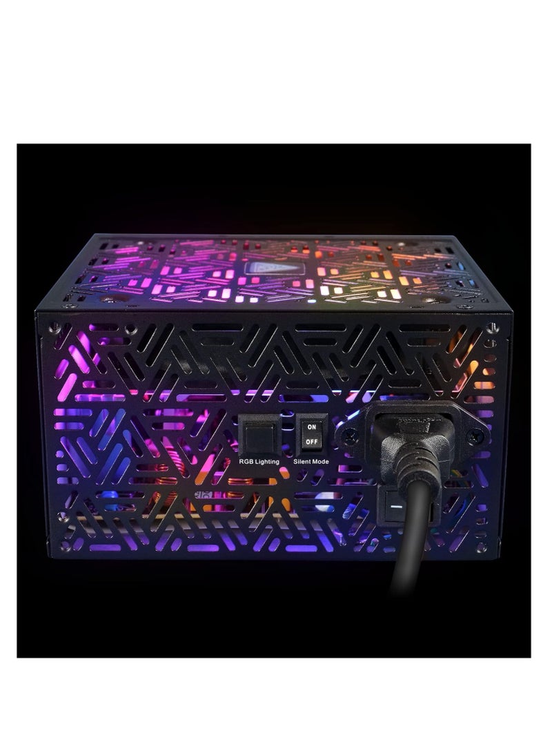 GAMDIAS Kratos M1-750B RGB 750 WATT 80 Plus Bronze Black Power Supply