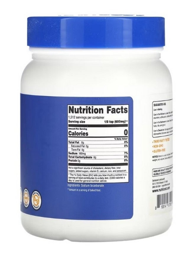 Nutricost مسحوق بيكربونات الصوديوم بدون نكهة 2 رطل 907 جرام - Image 2