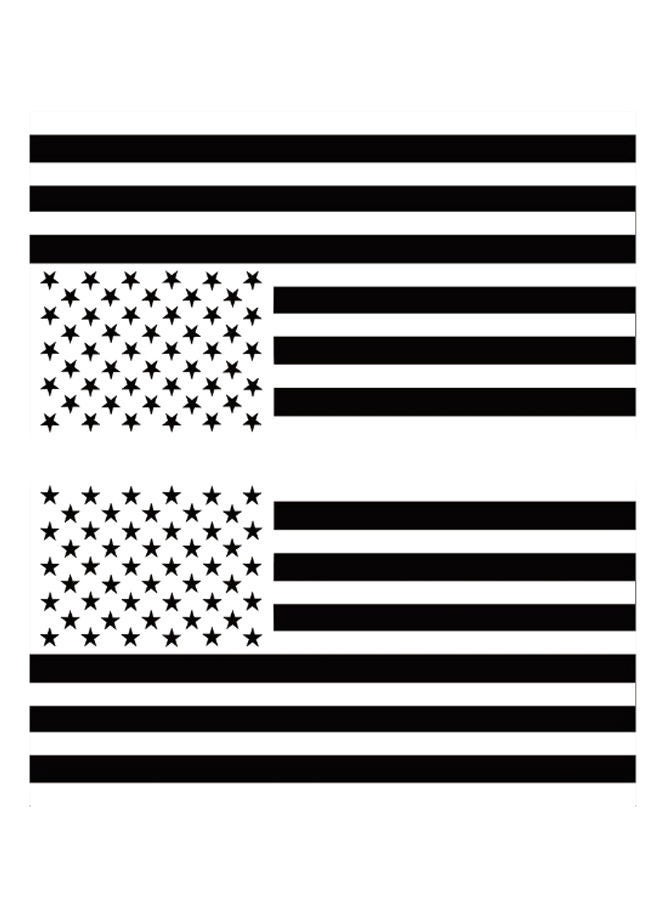 NIBEMINENT Pair Of American Flag Car Sticker For Jeep SUV - Image 1