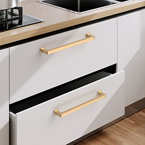9BUILD 10 Pack 7.5 Inch Cabinet Handles - Champagne Bronze Cabinet Pulls for Kitchen and Dresser - Image 2